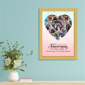 Heart Collage Frame for Wall Decore | Perfect Gift for your Loved Ones | Buy Gifts Online