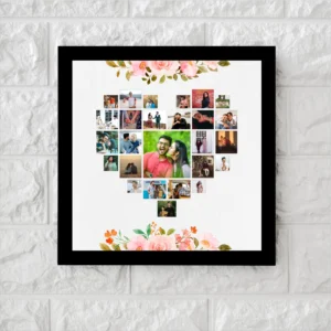 Heart Collage Frame with 25 Photos